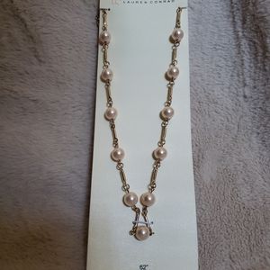 LC Lauren Conrad Long 62" Pearl Necklace NWT